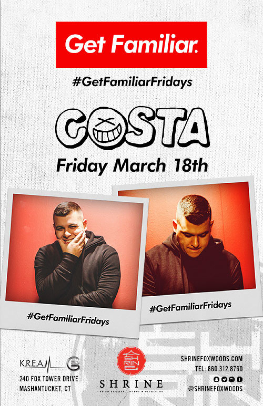 #GetFamiliarFridays | Costa