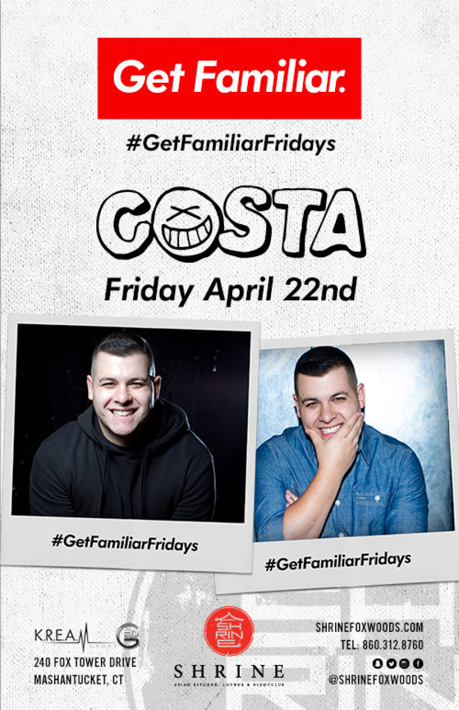 #GetFamiliarFridays | Costa